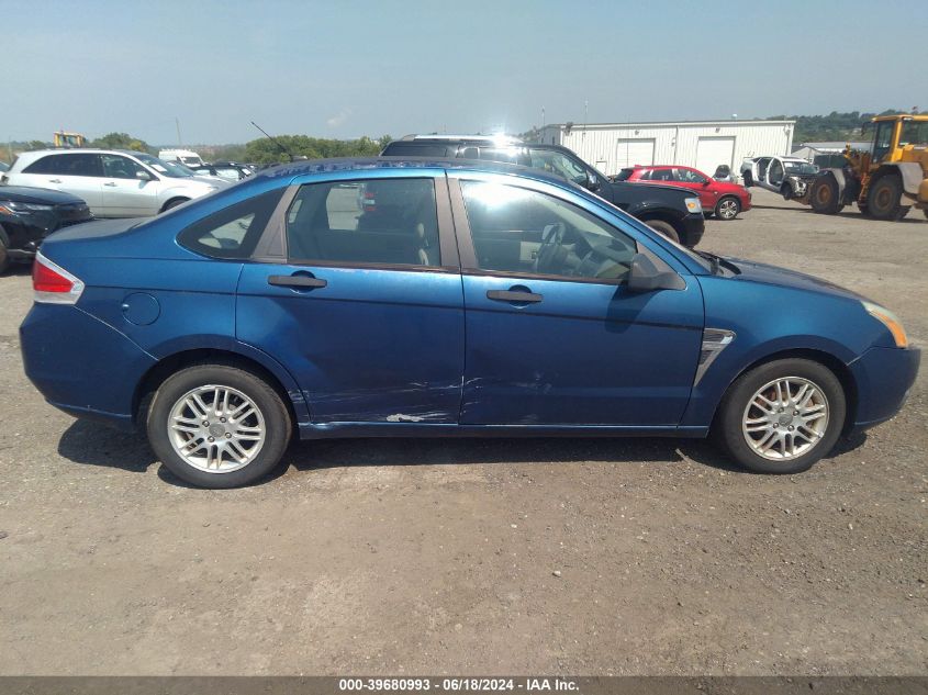 2008 Ford Focus Se/Ses VIN: 1FAHP35N18W212621 Lot: 39680993