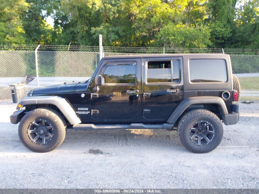 2012 Jeep Wrangler Unlimited Sport VIN: 1C4BJWDG7CL138461 Lot: 39680996