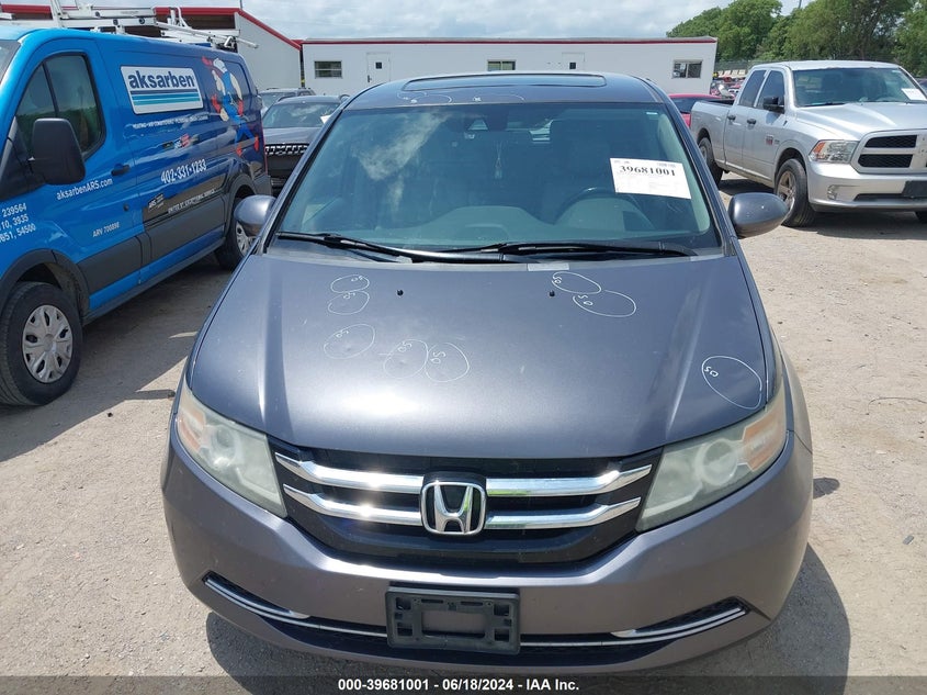 2015 Honda Odyssey Ex-L VIN: 5FNRL5H62FB043950 Lot: 39681001