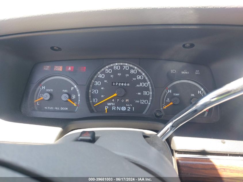 1997 Ford Crown Victoria VIN: 2FALP73W9VX221712 Lot: 39681003