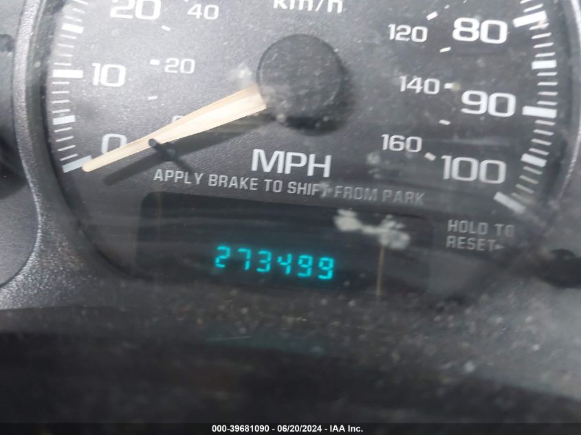 2002 Chevrolet Tahoe Lt VIN: 1GNEK13Z62J263131 Lot: 39681090