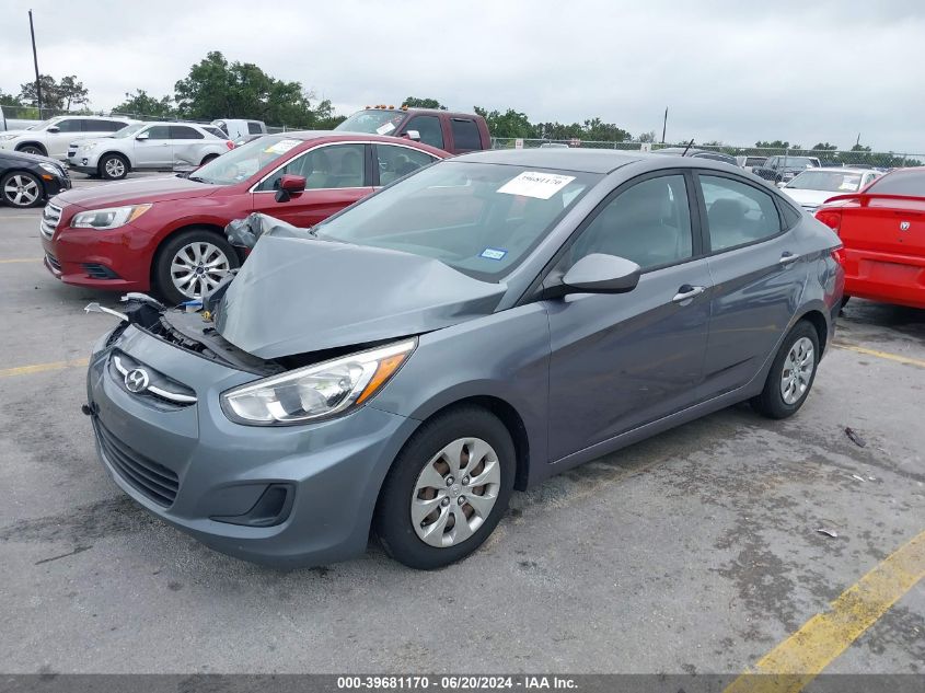 2016 Hyundai Accent Se VIN: KMHCT4AE1GU068344 Lot: 39681170