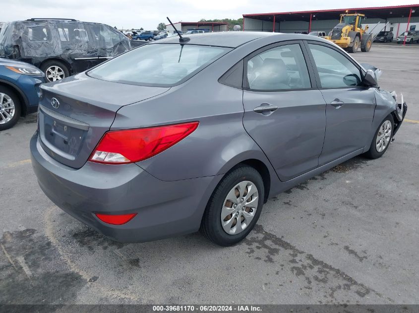 2016 Hyundai Accent Se VIN: KMHCT4AE1GU068344 Lot: 39681170