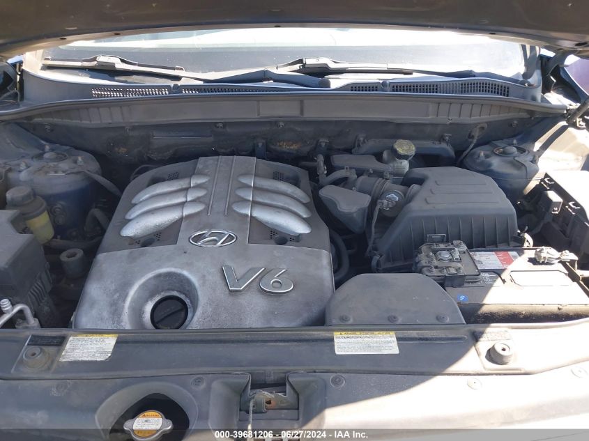 2007 Hyundai Veracruz Gls/Limited/Se VIN: KM8NU13CX7U008126 Lot: 39681206