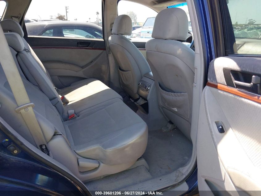 2007 Hyundai Veracruz Gls/Limited/Se VIN: KM8NU13CX7U008126 Lot: 39681206