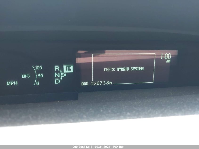 2010 Toyota Prius Ii VIN: JTDKN3DU3A0155233 Lot: 39681216