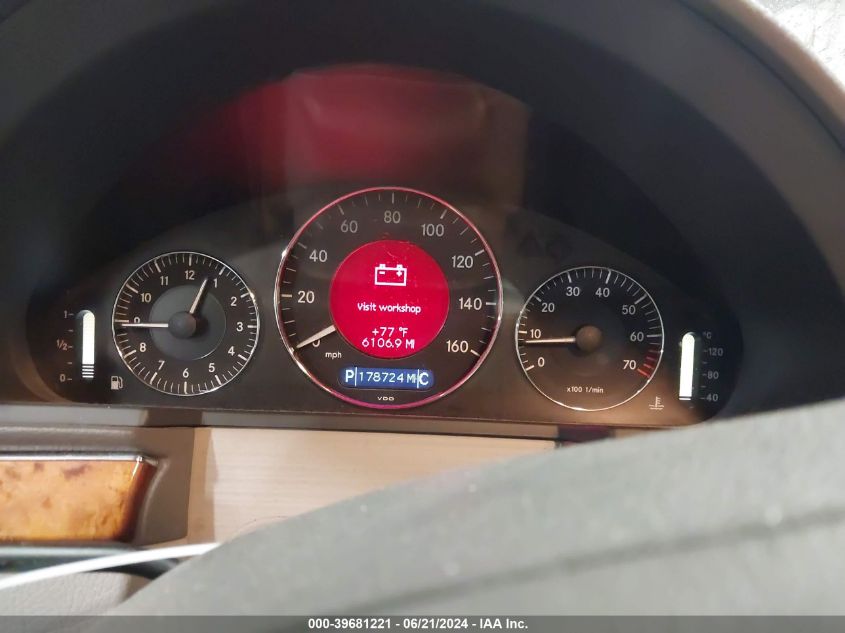 2006 Mercedes-Benz E 500 4Matic VIN: WDBUF83J56X198981 Lot: 39681221