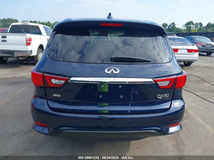 2020 Infiniti Qx60 Pure Awd VIN: 5N1DL0MM4LC537975 Lot: 39681232