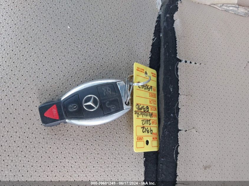 2012 Mercedes-Benz E 350 VIN: WDDHF5KB4CA650953 Lot: 39681249