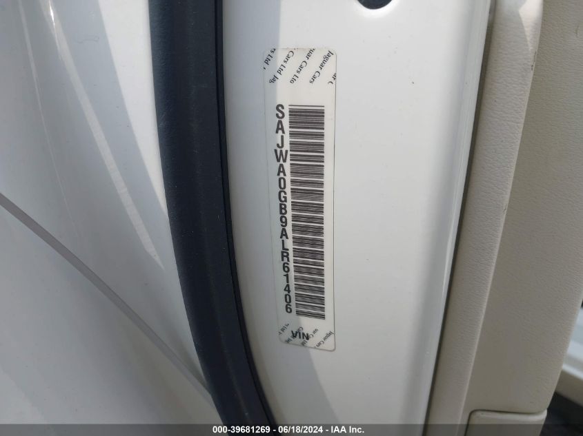 2010 Jaguar Xf Premium VIN: SAJWA0GB9ALR61406 Lot: 39681269