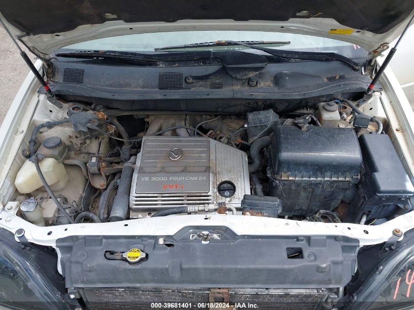 1999 Lexus Rx 300 VIN: JT6HF10U5X0066507 Lot: 39681401