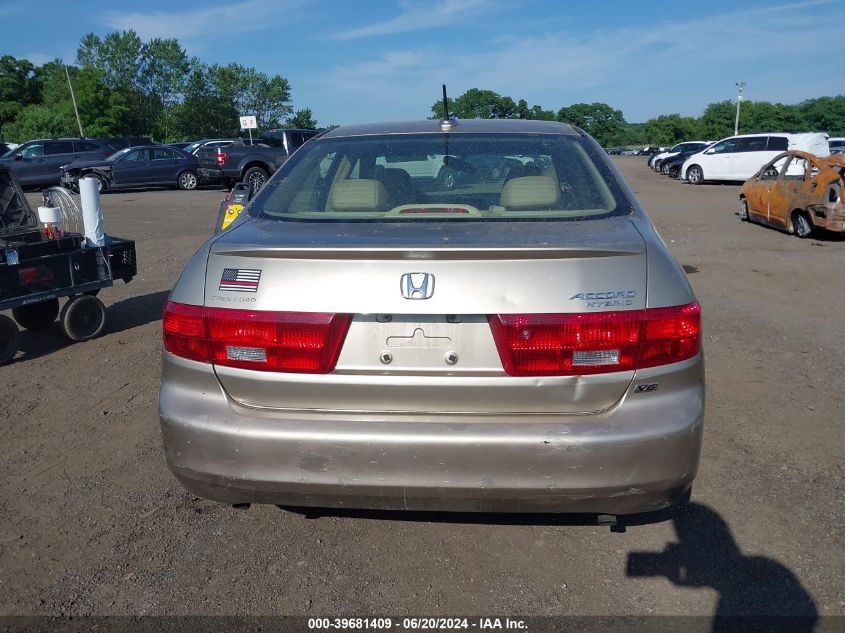 2005 Honda Accord Hybrid VIN: JHMCN36595C016236 Lot: 39681409