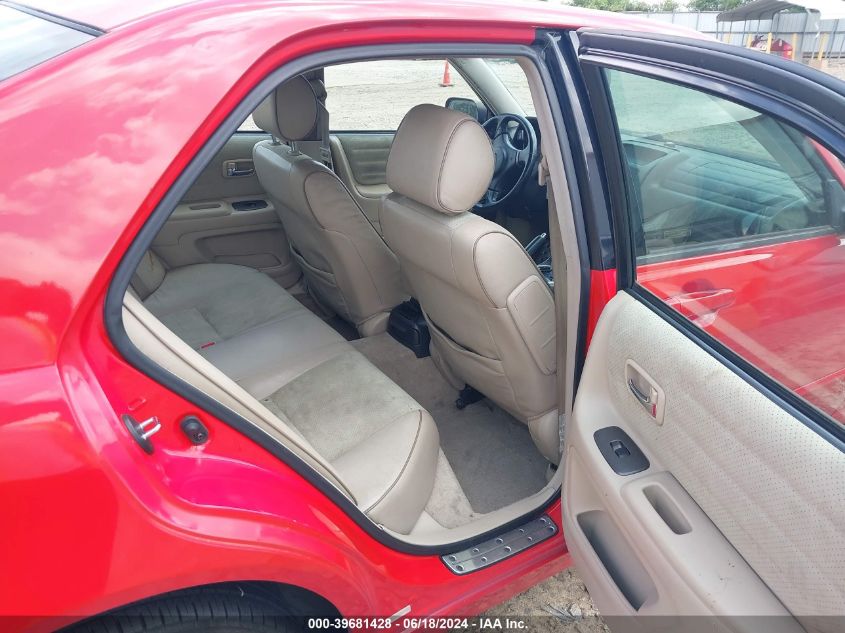 2002 Lexus Is 300 VIN: JTHBD192020046484 Lot: 39681428