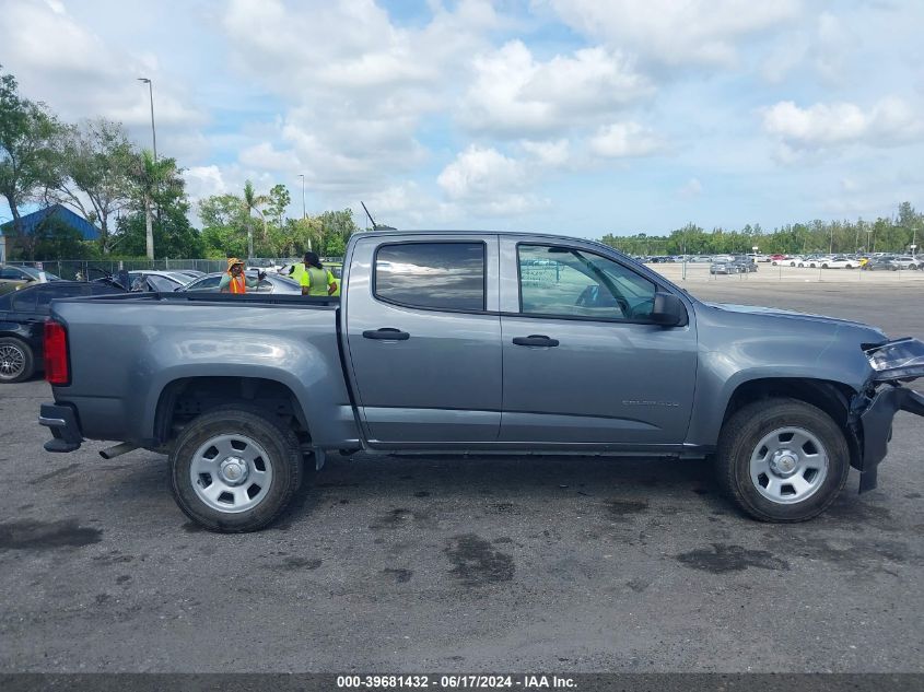 2022 Chevrolet Colorado 2Wd Short Box Wt VIN: 1GCGSBEA6N1287870 Lot: 39681432
