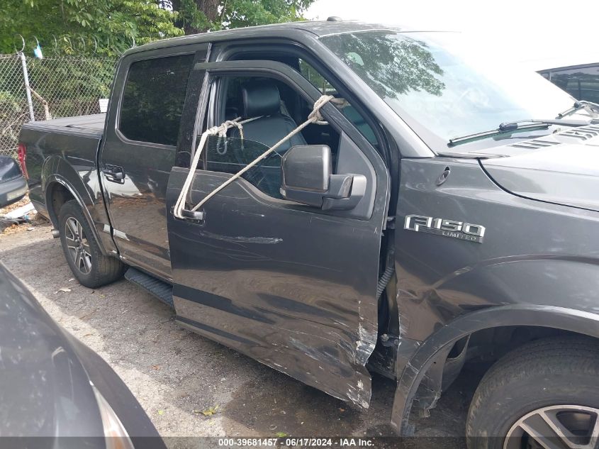 2016 Ford F-150 Lariat VIN: 1FTEW1CG2GKE69981 Lot: 39681457