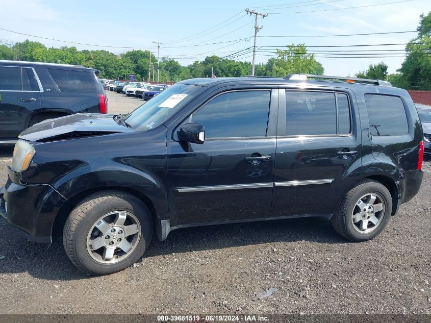 2011 Honda Pilot Touring VIN: 5FNYF4H93BB061195 Lot: 39681519