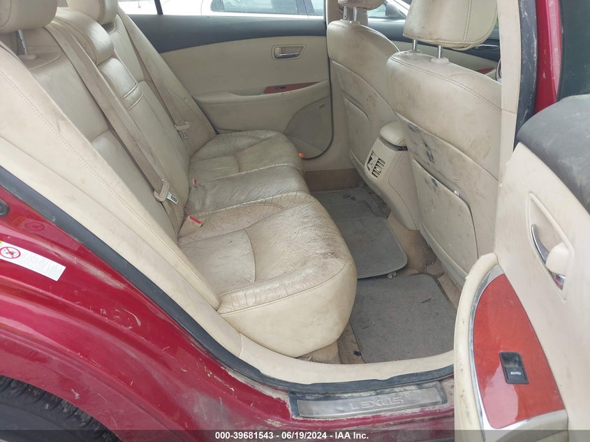 2012 Lexus Es 350 VIN: JTHBK1EG8C2510828 Lot: 39681543