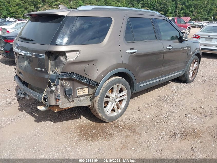 2016 Ford Explorer Limited VIN: 1FM5K7F81GGA68987 Lot: 39681544