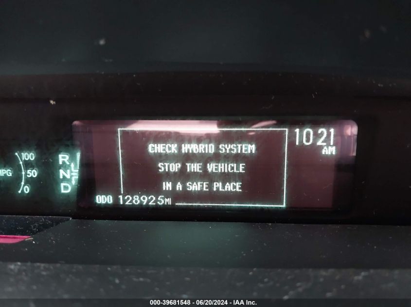 2015 Toyota Prius Two VIN: JTDKN3DU6F1909713 Lot: 39681548