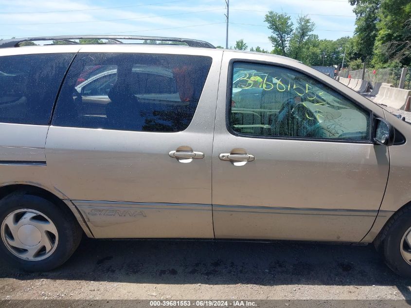 2001 Toyota Sienna Xle VIN: 4T3ZF13C71U364348 Lot: 39681553