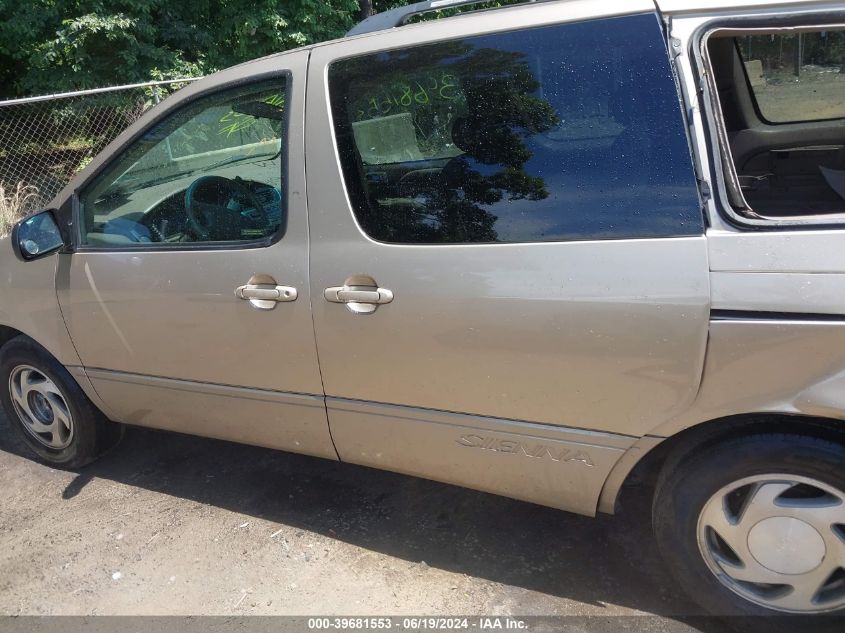 2001 Toyota Sienna Xle VIN: 4T3ZF13C71U364348 Lot: 39681553