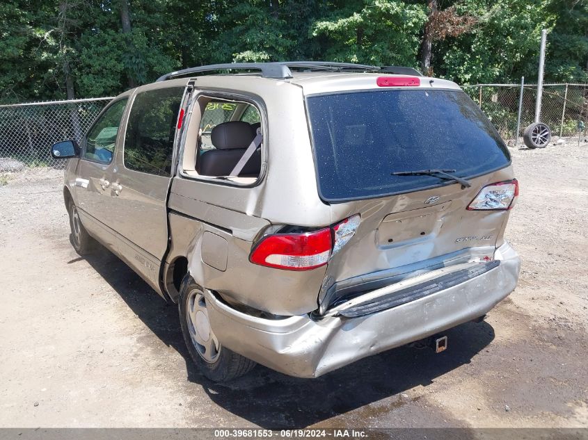 2001 Toyota Sienna Xle VIN: 4T3ZF13C71U364348 Lot: 39681553