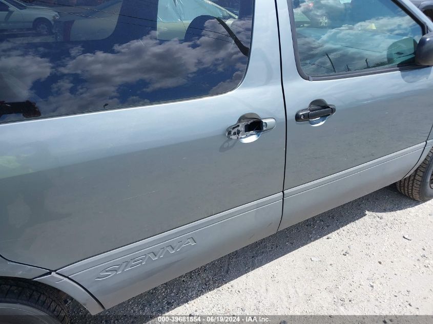 2000 Toyota Sienna Le VIN: 4T3ZF13C9YU238860 Lot: 39681554