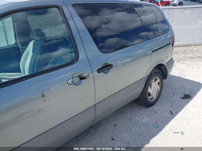 2000 Toyota Sienna Le VIN: 4T3ZF13C9YU238860 Lot: 39681554