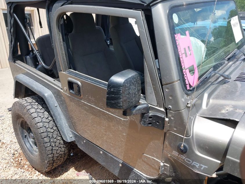 2005 Jeep Wrangler / Tj Sport VIN: 1J4FA49S15P342505 Lot: 39681569