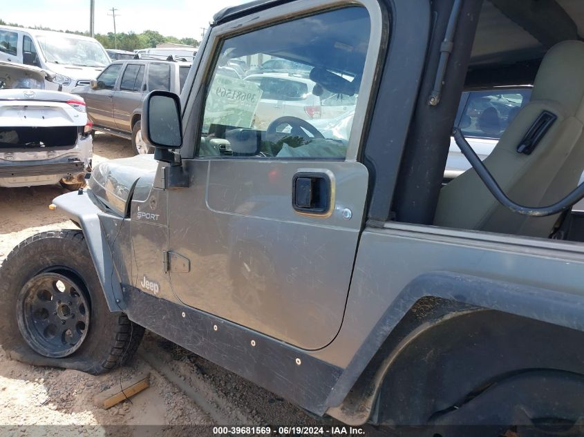 2005 Jeep Wrangler / Tj Sport VIN: 1J4FA49S15P342505 Lot: 39681569