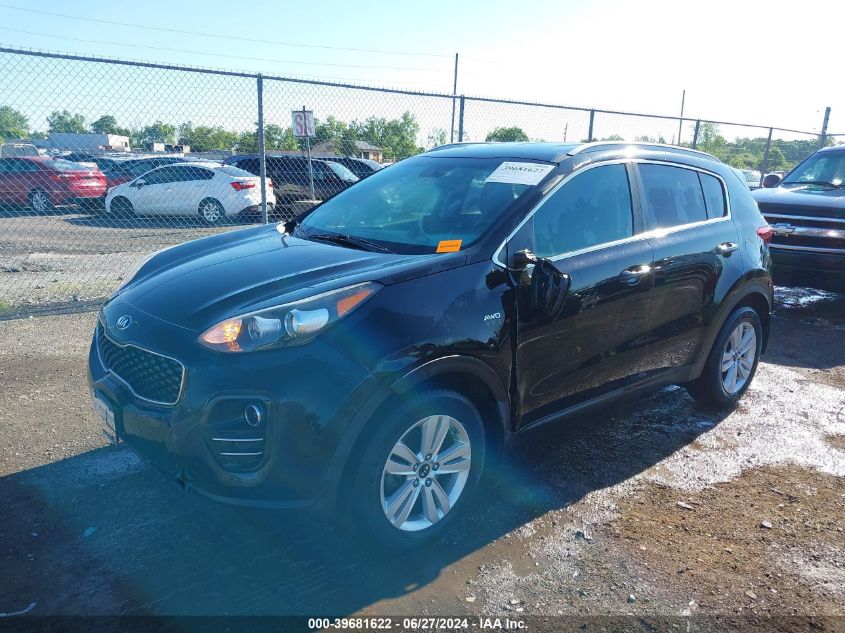 2017 Kia Sportage Lx VIN: KNDPMCAC6H7236118 Lot: 39681622