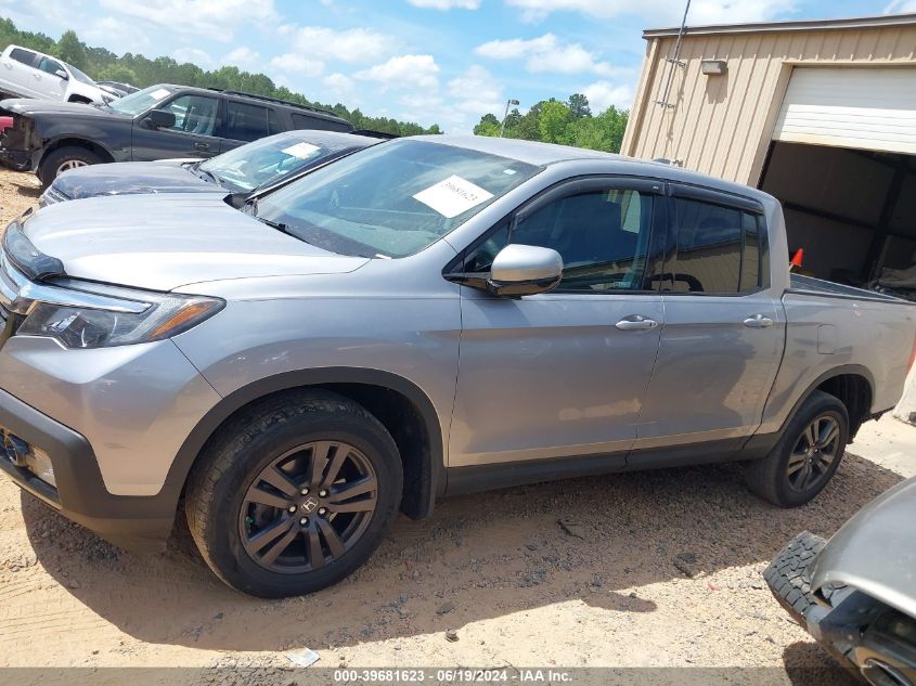 2019 Honda Ridgeline Sport VIN: 5FPYK3F12KB002004 Lot: 39681623