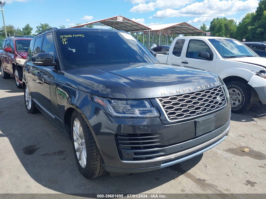 2019 LAND ROVER RANGE ROVER 3.0L V6 SUPERCHARGED HSE VIN: SALGS2SV6KA557062
