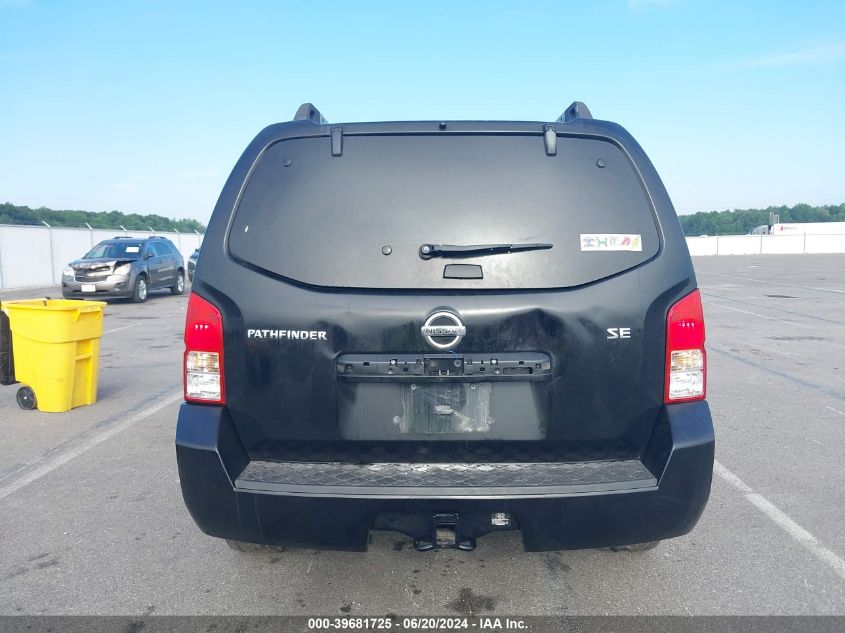 2010 Nissan Pathfinder Se VIN: 5N1AR1NN3AC620812 Lot: 39681725