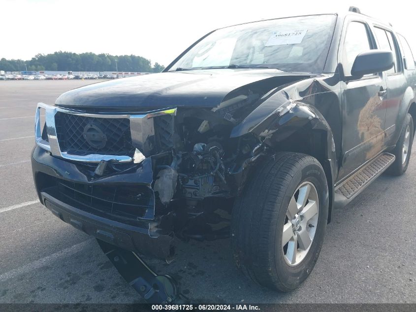 2010 Nissan Pathfinder Se VIN: 5N1AR1NN3AC620812 Lot: 39681725