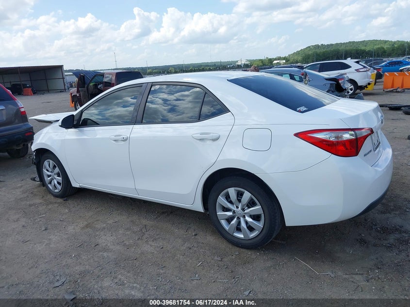 2014 Toyota Corolla Le VIN: 2T1BURHE2EC177695 Lot: 39681754
