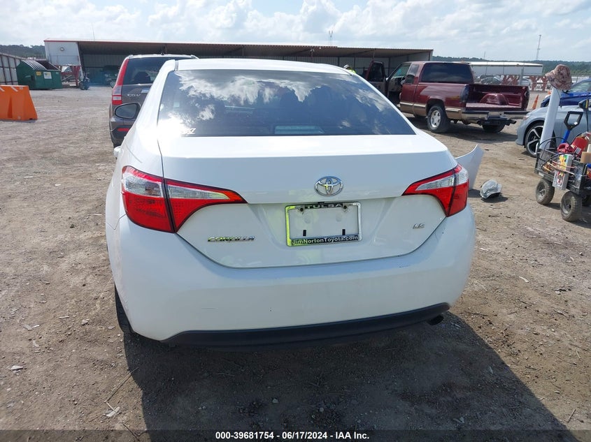 2014 Toyota Corolla Le VIN: 2T1BURHE2EC177695 Lot: 39681754