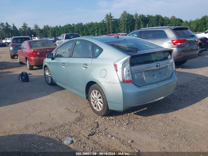 2013 Toyota Prius Plug-In VIN: JTDKN3DP4D3046843 Lot: 39681759