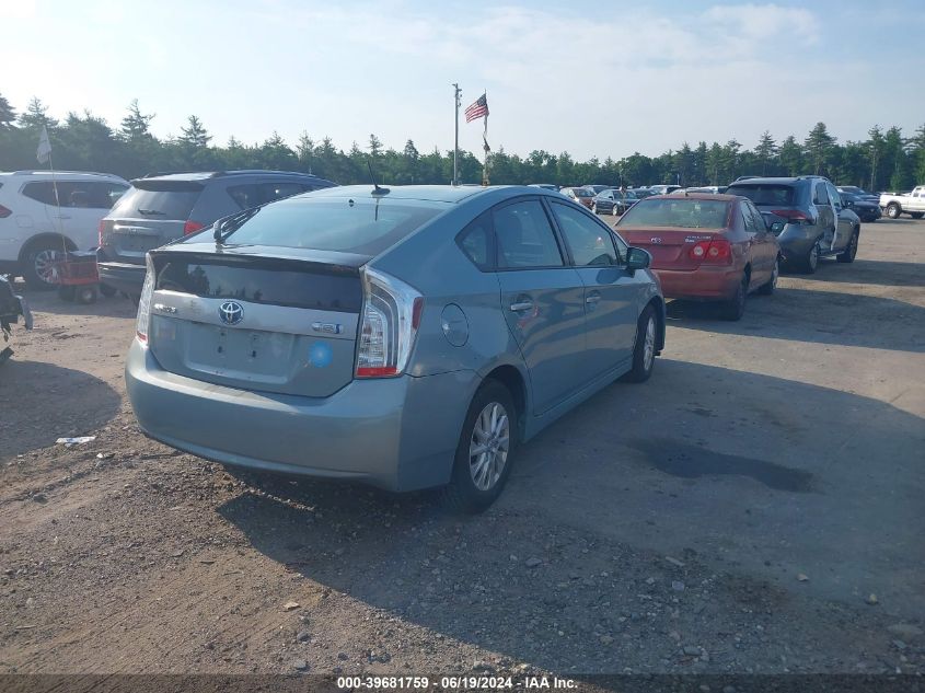 2013 Toyota Prius Plug-In VIN: JTDKN3DP4D3046843 Lot: 39681759