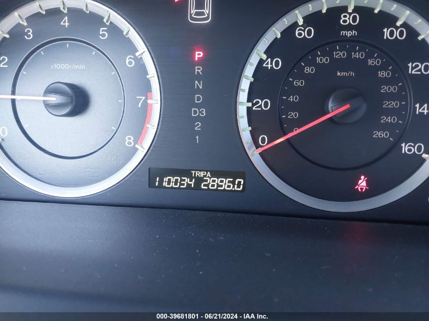 2010 Honda Accord 3.5 Ex VIN: 1HGCP3F77AA011590 Lot: 39681801