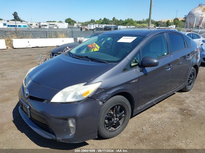 2013 Toyota Prius Three VIN: JTDKN3DU5D1716210 Lot: 39681809