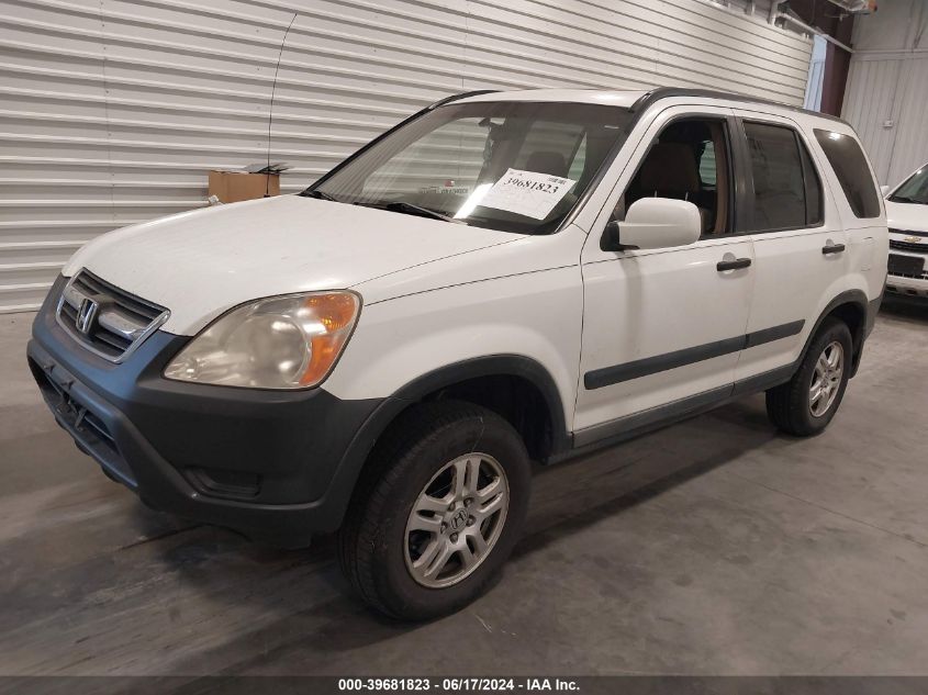 2002 Honda Cr-V Ex VIN: JHLRD78832C095222 Lot: 39681823