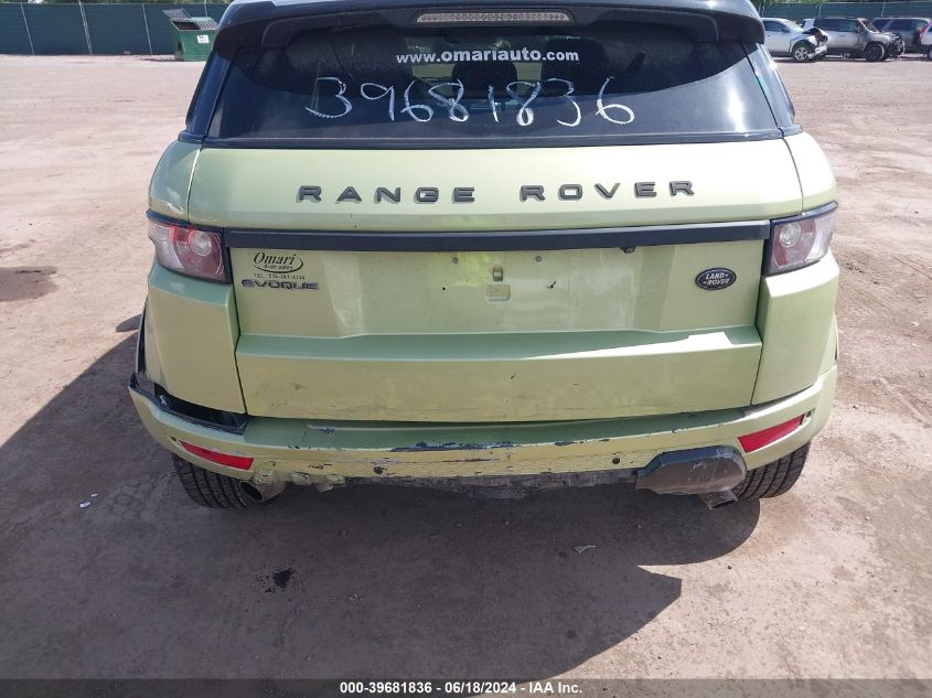 2012 Land Rover Range Rover Evoque Pure Plus VIN: SALVP2BG0CH668385 Lot: 39681836