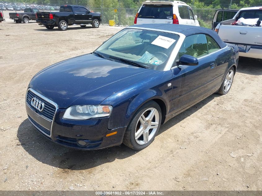 2008 Audi A4 2.0T VIN: WAUDF48H98K012081 Lot: 39681902