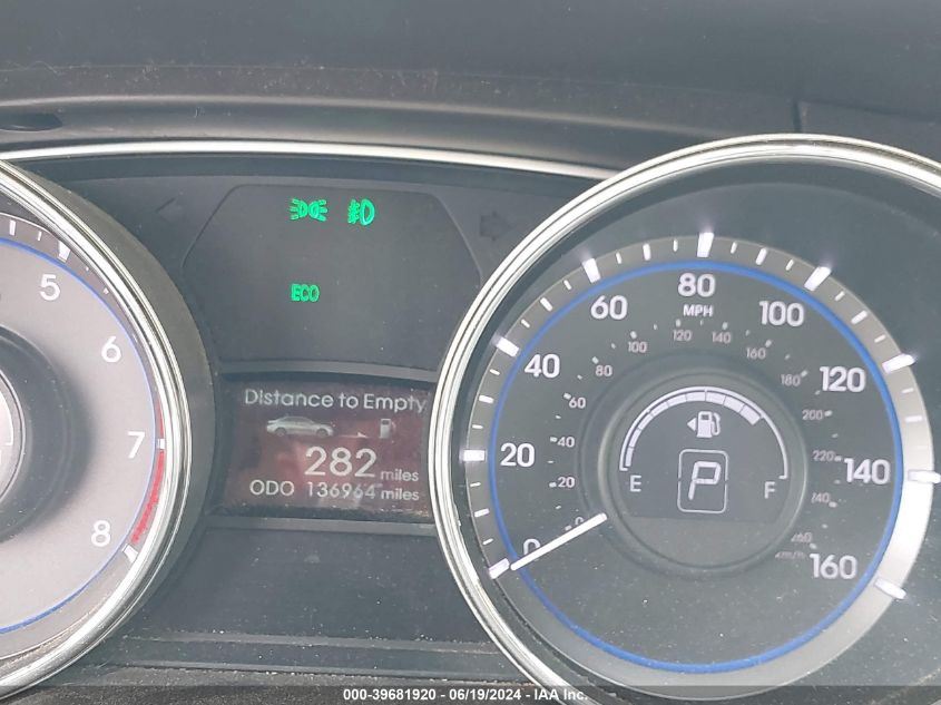 2013 Hyundai Sonata Se/Limited VIN: 5NPEC4AC0DH787697 Lot: 39681920