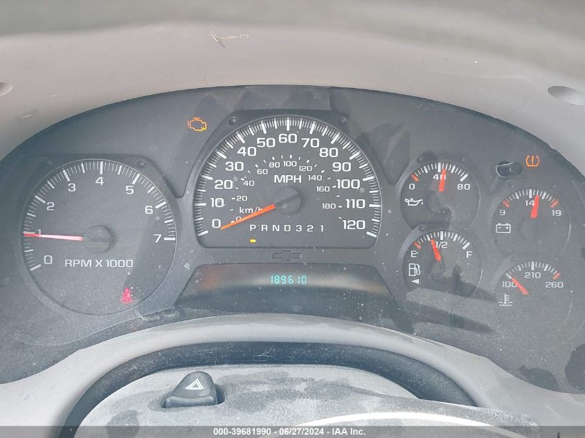 2007 Chevrolet Trailblazer Ls/Lt VIN: 01GNDT13S57228574 Lot: 39681990