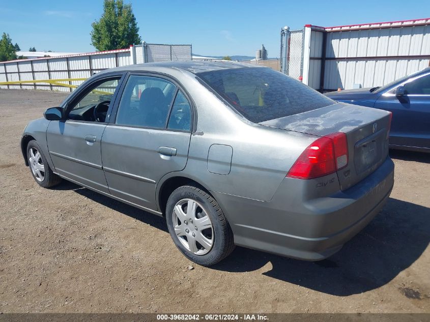 2004 Honda Civic Lx VIN: 2HGES16524H525069 Lot: 39682042