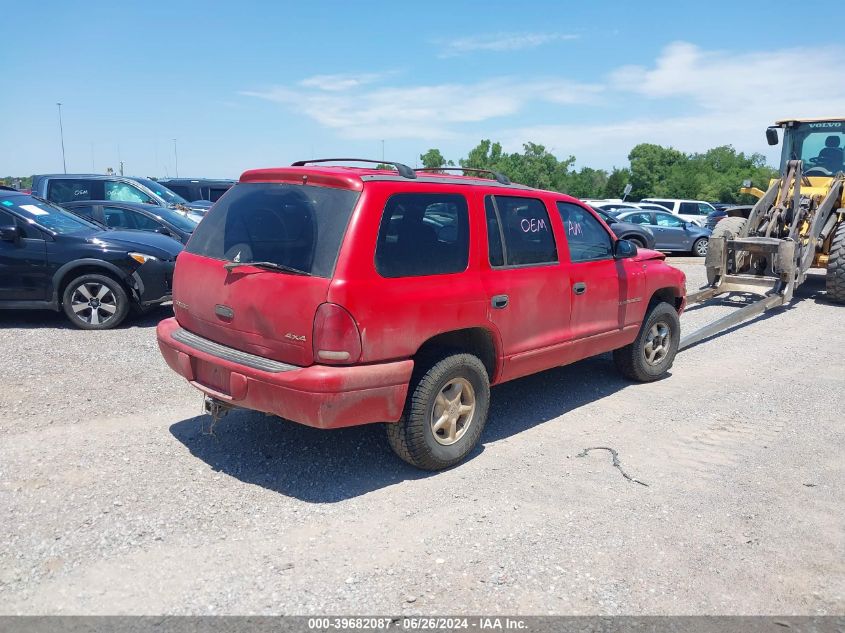 2000 Dodge Durango VIN: 1B4HS28NXYF136280 Lot: 39682087