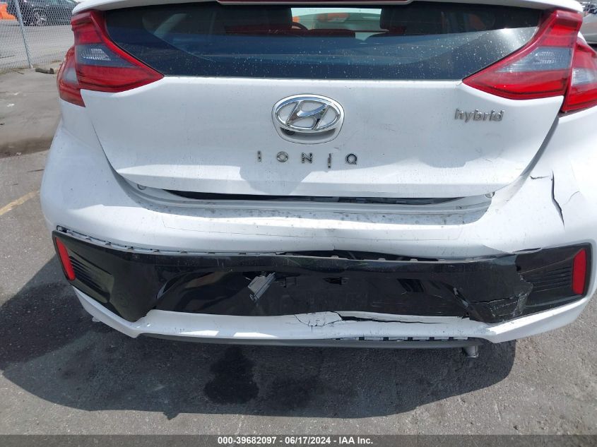 2018 Hyundai Ioniq Hybrid Sel VIN: KMHC75LC5JU098492 Lot: 39682097