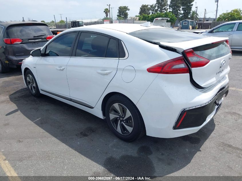 2018 Hyundai Ioniq Hybrid Sel VIN: KMHC75LC5JU098492 Lot: 39682097